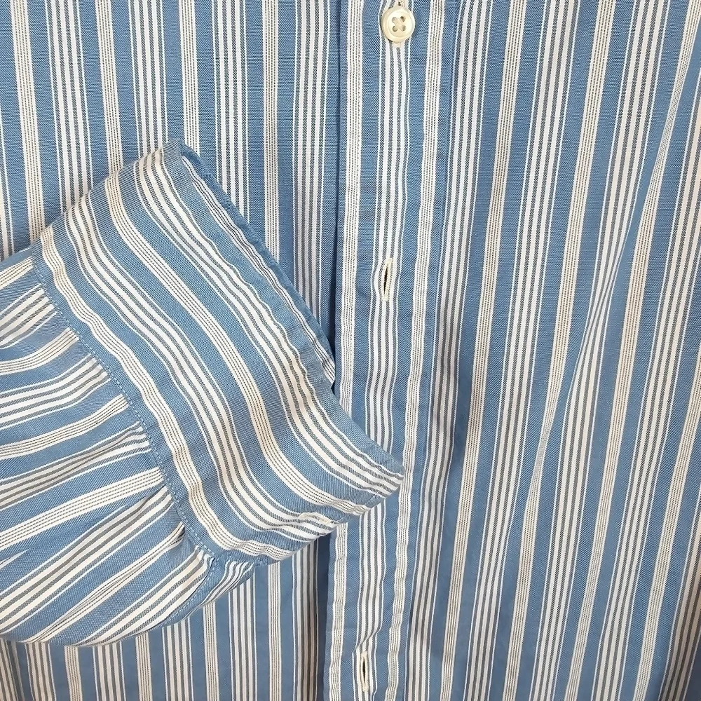 POLO Ralph Lauren men's striped long sleeve dress shirt size 16.5 34 / 35